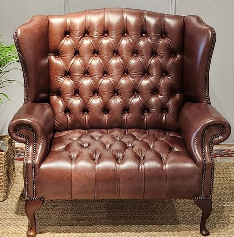 Mid-Century Recliner & Leather Footrest view